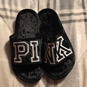 velvet PINK slippers